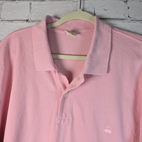 BROOKS BROTHERS 346 PINK POLO SHORT SLEEVE MENS XL EXCELLENT CONDTION - Picture 3 of 5